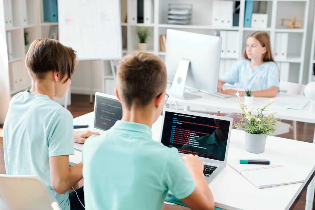 Inspired ICT Solutions Ltd - School student working at Computers